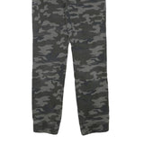 DOWNLAOD Boys Cotton Blend Grey Camouflage Relaxed Drawstring Trousers W29 L27