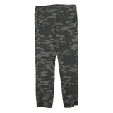 DOWNLAOD Boys Cotton Blend Grey Camouflage Relaxed Drawstring Trousers W29 L27