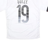 Mens 2014-15 Germany White & Black Götze Football T-Shirt S Short Sleeve V-Neck