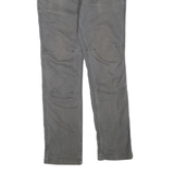 CARHARTT Mens Cotton Blend Grey Regular Straight Trousers W33 L32 Workwear