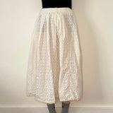 4Le Maxi Skirt - 32W UK 12 White Cotton