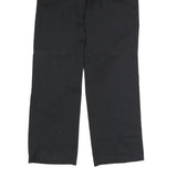 DICKIES Mens Classic Black Polyester Blend Trousers W32 L30 Zip Closure