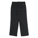 DICKIES Mens Classic Black Polyester Blend Trousers W32 L30 Zip Closure