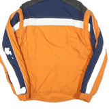 SCHNEIDER Mens Orange & Navy Blue Outdoor Jacket L Polyester Blend Woven