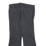 DICKIES Womens Cotton Blend Black Slim Flared Trousers W32 L26 Workwear