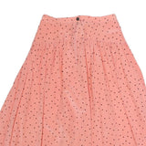 Womens Pink Skater Short Polyester Polka Dot Skirt M Casual Summer