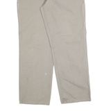 CARHARTT Mens Beige Regular Straight Cotton Blend Trousers W34 L32 Workwear