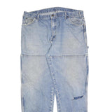 DICKIES Mens Relaxed Blue Denim Jeans W38 L34 Workwear Zip Closure