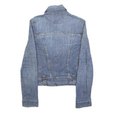 DOLCE & GABBANA Womens Blue Denim Jacket S Cotton Blend Classic Button Closure