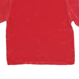 SARA STEPHEN Womens Red Top Short Sleeve Round Neck Plain M Lightweight Blouse