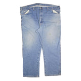 DICKIES Mens Blue Regular Fit Denim Jeans W50 L30 Zip Cotton Blend Comfort