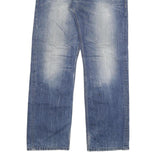 TOM TAILOR Mens Jeans Blue Regular Straight Denim Medium W36 L34 Casual Zip