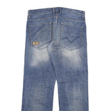 TOM TAILOR Mens Jeans Blue Regular Straight Denim Medium W36 L34 Casual Zip