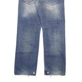 TOM TAILOR Mens Jeans Blue Regular Straight Denim Medium W36 L34 Casual Zip