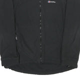 BERGHAUS Womens Black Outdoor Jacket M Polyester Zip Plain Small Logo