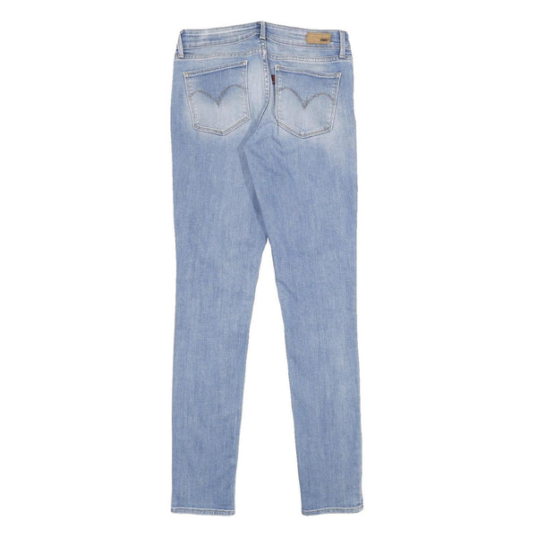 LEVI'S Demi Curve Mid Rise Skinny Womens Jeans Blue Relaxed Skinny Denim Light