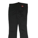 DICKIES Womens Cotton Blend Black Regular Flared Trousers W32 L32 Workwear