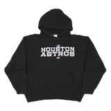 MAJESTIC Mens Black Houston Astros Pullover Hoodie M Cotton Blend Sportswear