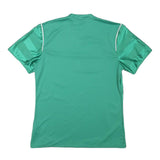 ADIDAS Mens Green Athletic T-Shirt S Short Sleeve V-Neck Polyester Sports