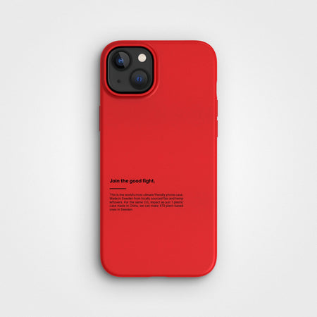 Plant-based phone case - 2m Drop Protection | AGC Red, Join the good fight - PLNTPRTCT™