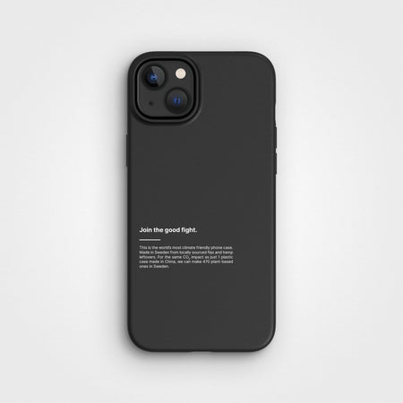 Plant-based phone case | Black, Join the good fight - PLNTPRTCT™ - Up to 3m Drop Protection