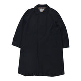 Vintage Aquascutum Trench Coat - 2XL Navy Cotton Blend