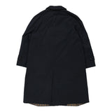 Vintage Aquascutum Trench Coat - 2XL Navy Cotton Blend