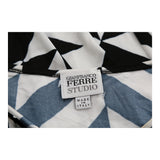 Vintage Studio Gianfranco Ferre Maxi Skirt - Medium Black & White Viscose