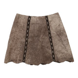 Vintage brown Studio 81 Mini Skirt - womens small