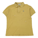 Vintage yellow Lacoste Polo Shirt - mens x-large