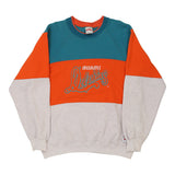 Vintage block colour Made in USA Miami Dolphins Nutmeg Sweatshirt - mens x-large
