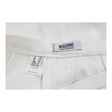 Vintage white Cheap & Chic Moschino Trousers - womens 30" waist