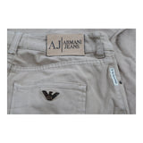 Vintage beige Armani Jeans Trousers - womens 28" waist