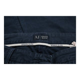 Vintage navy Armani Jeans Trousers - mens 35" waist