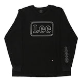 Vintage black Lee Long Sleeve T-Shirt - mens xx-large