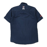 Vintage navy Lonsdale Short Sleeve Shirt - mens large
