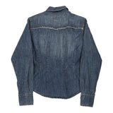 Vintage blue Swish Denim Shirt - womens small