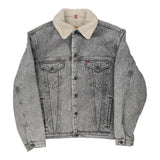 Vintage black Levis Denim Jacket - mens large