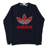 Vintage navy Adidas Sweatshirt - mens x-small