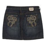 Vintage Rifle Mini Denim Skirt - 30W UK 10 Dark Wash Cotton