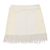 Vintage white Cristina Effe Mini Skirt - womens 28" waist