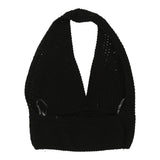 Vintage black Unbranded Halterneck Top - womens x-small