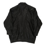 1980s Unbranded Leather Jacket - Medium Black Leather