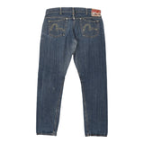 Evisu Jeans - 35W UK 14 Blue Cotton