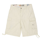 Vintage O'Neill Cargo Shorts - 40W 15L Cream Cotton