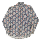 Vintage blue Unbranded Patterned Shirt - mens small