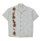 Vintage grey Pacific Legend Hawaiian Shirt - mens large
