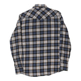 Vintage blue Cotton & Silk Flannel Shirt - mens medium