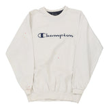 Vintage white Champion Sweatshirt - mens medium