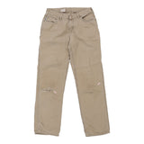 Carhartt Carpenter Trousers - 30W UK 10 Beige Cotton